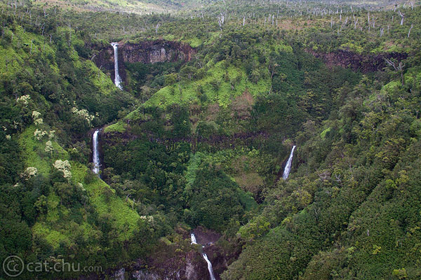 Series of waterfalls - I took this from a helicopter.